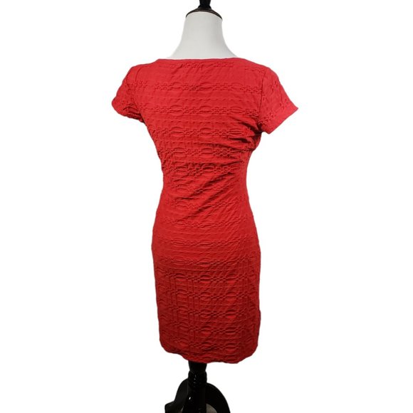 Max Studio women's size Medium Red Short Sleeved Dress - Gently Used - Picture 2 of 4